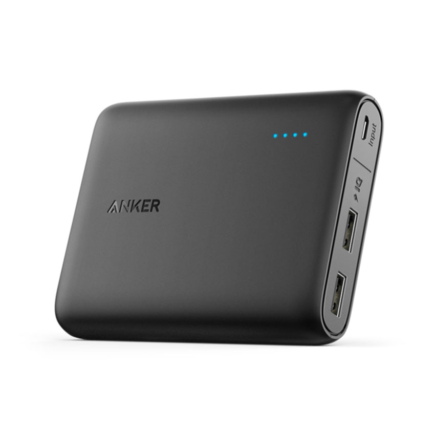 ANKER A1214 PowerCore 10400mAh 2-Port 3A Portable Charger High Speed Charging For 7/7 Plus/6S/6S Plus/6 Plus/6/SE (2020)/ 11/ 11Pro/11ProMax/XsMax,/XR/ XS/X/8/8 Plus/ AirPods/Ipad/Samsung/LG/HTC/Huawei/Moto/xiao MI and More